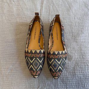 Lucky Brand - Pointed Flats Metallic Print